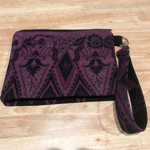 BATIK Wristlet Pouch small Clutch Bag detachable wristlet strap